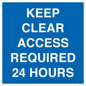 MR586: keep clear access required 24 hours