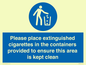 MS7899: Please place extinguished cigarettes in the containers provided to ensure this area is kept clean