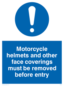MU603: Face covering helmets removed