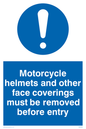 MU603: Face covering helmets removed
