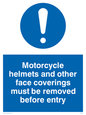 MU603: Face covering helmets removed