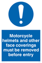 MU603: Face covering helmets removed