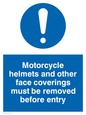 MU603: Face covering helmets removed