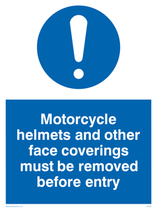 MU603: Face covering helmets removed