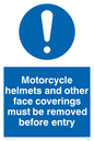 MU603: Face covering helmets removed