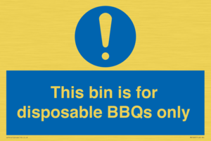 MV10007: This bin is for disposable BBQs only