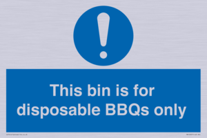 MV10007: This bin is for disposable BBQs only
