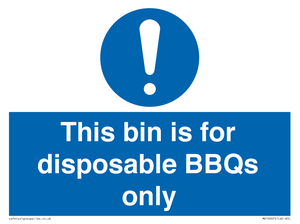 MV10007: This bin is for disposable BBQs only