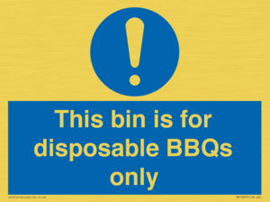 MV10007: This bin is for disposable BBQs only