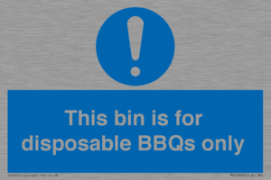 MV10007: This bin is for disposable BBQs only