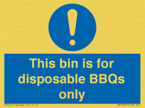 MV10007: This bin is for disposable BBQs only