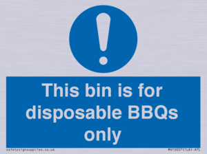 MV10007: This bin is for disposable BBQs only