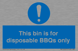 MV10007: This bin is for disposable BBQs only