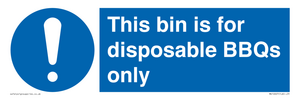 MV10007: This bin is for disposable BBQs only
