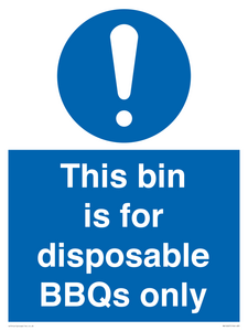 MV10007: This bin is for disposable BBQs only