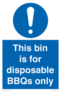 MV10007: This bin is for disposable BBQs only