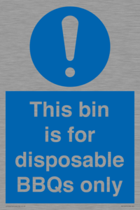 MV10007: This bin is for disposable BBQs only