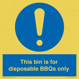 MV10007: This bin is for disposable BBQs only