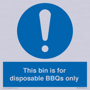 MV10007: This bin is for disposable BBQs only