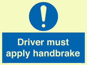 MV10047: Driver must apply handbrake