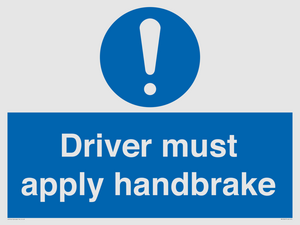 MV10047: Driver must apply handbrake