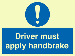 MV10047: Driver must apply handbrake