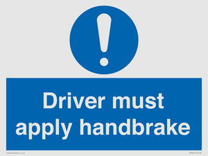 MV10047: Driver must apply handbrake