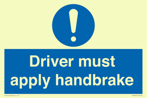 MV10047: Driver must apply handbrake