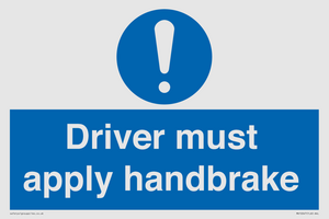MV10047: Driver must apply handbrake