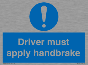 MV10047: Driver must apply handbrake