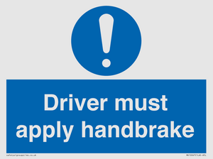 MV10047: Driver must apply handbrake