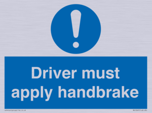 MV10047: Driver must apply handbrake
