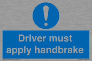 MV10047: Driver must apply handbrake