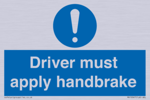 MV10047: Driver must apply handbrake