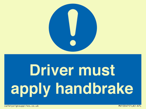 MV10047: Driver must apply handbrake
