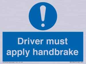MV10047: Driver must apply handbrake