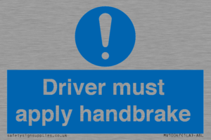 MV10047: Driver must apply handbrake