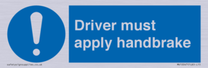 MV10047: Driver must apply handbrake