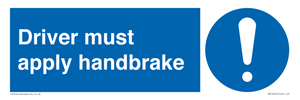 MV10047: Driver must apply handbrake