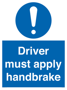 MV10047: Driver must apply handbrake