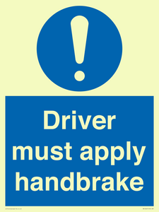 MV10047: Driver must apply handbrake