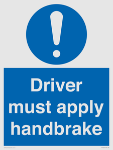 MV10047: Driver must apply handbrake