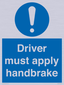 MV10047: Driver must apply handbrake