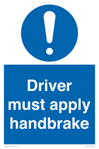 MV10047: Driver must apply handbrake