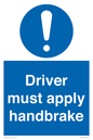 MV10047: Driver must apply handbrake