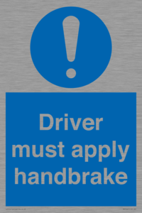 MV10047: Driver must apply handbrake