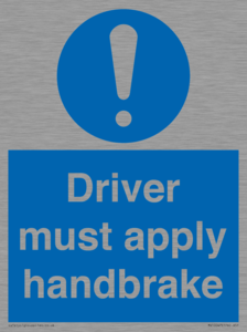 MV10047: Driver must apply handbrake
