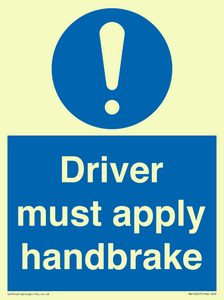 MV10047: Driver must apply handbrake