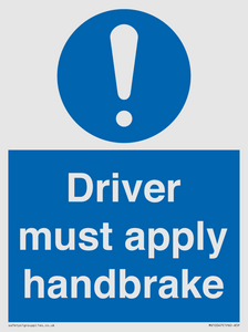 MV10047: Driver must apply handbrake
