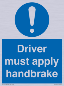 MV10047: Driver must apply handbrake